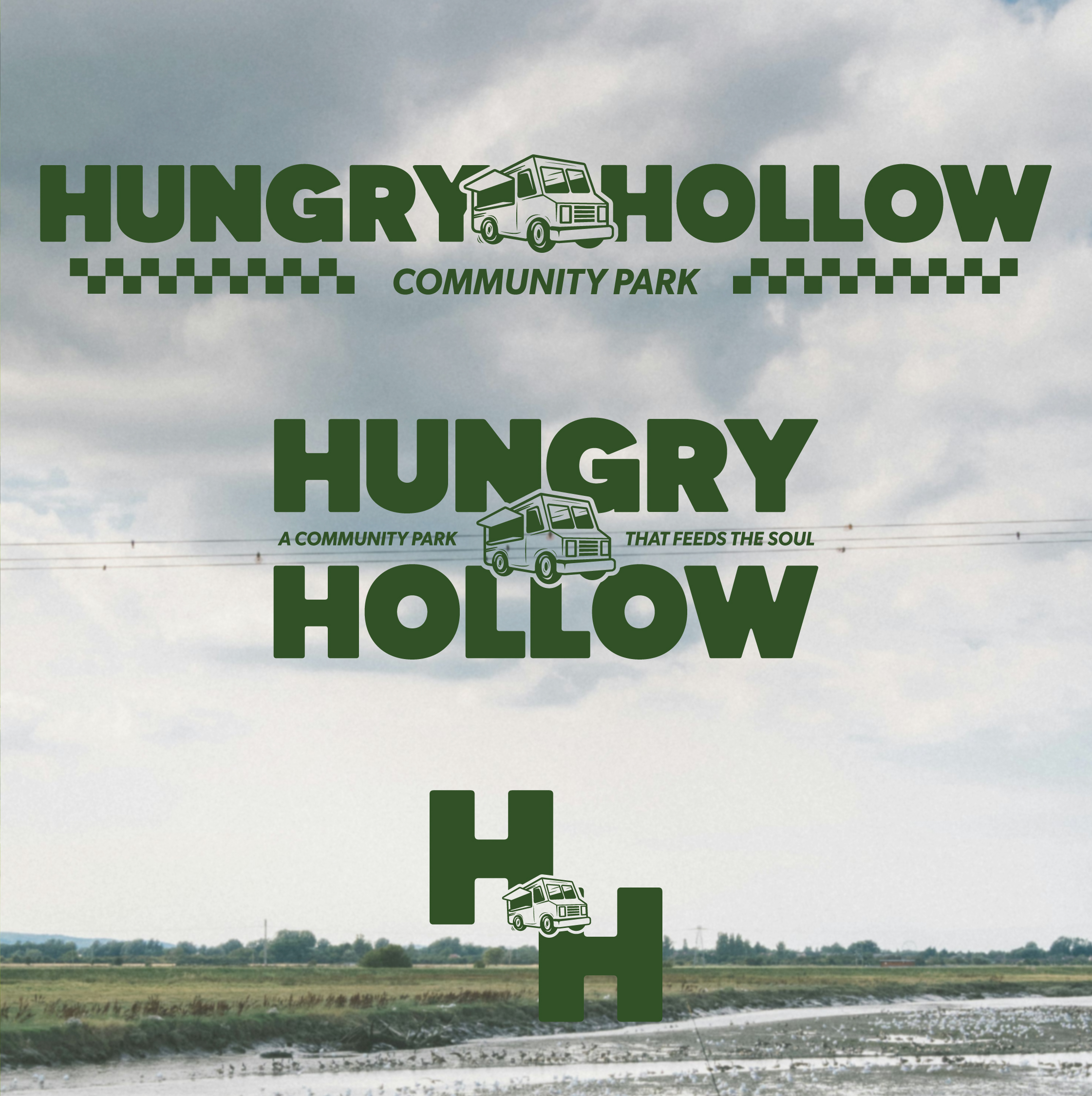 hungry hollow logo suite
