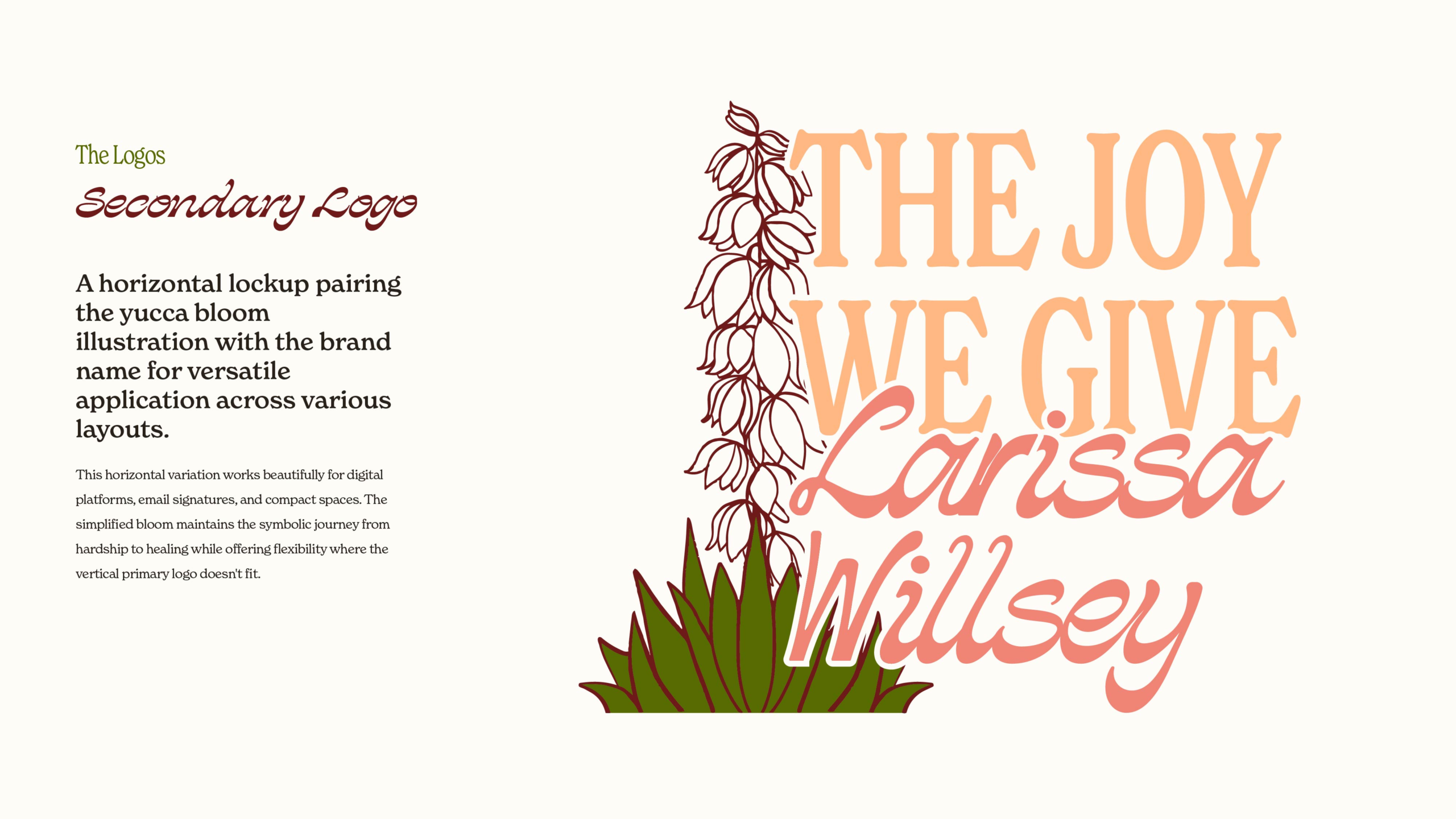 the joy we give secondary logo